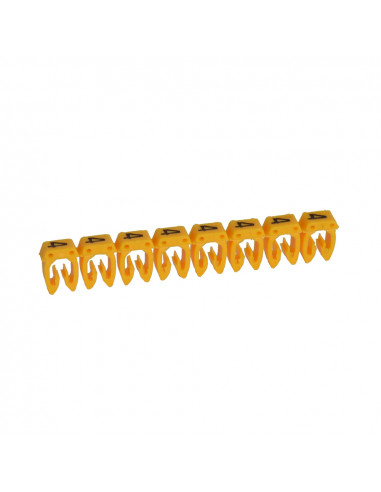 1200 Repères CAB 3 pour filerie 0,5mm² à 1,5mm² et blocs de jonction avec chiffre 4 jaune LEGRAND 038214