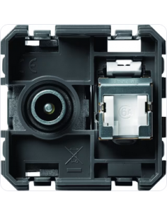 Prise TV+RJ45 prise gallery 2 modules HAGER WXF240 2