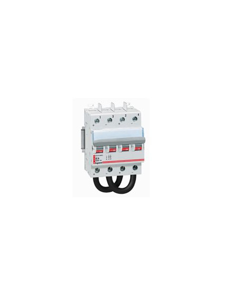 Interrupteur-sectionneur modulaire à manette courant continu 800V pour application photovoltaïque 25A 4 modules LEGRAND 414223