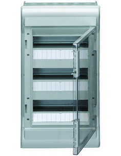 Coffret étanche vector IP55 3 rangées 36 modules h 552mm l 310mm HAGER VE312F
