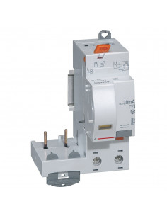Bloc différentiel adaptable à vis DX³ pour disjoncteur 1 module par pôle 2 Pôles 230V 40A type AC 30mA LEGRAND 410401