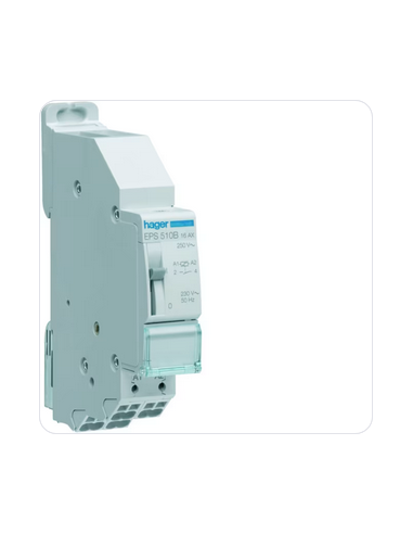 Télérupteur bornes automatiques 1F 230V HAGER EPS510B