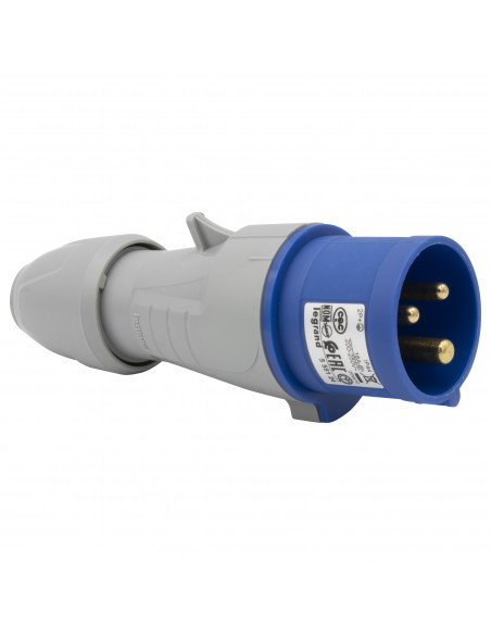 Fiche mobile droite P17 IP44 32A de 200V à 250V 2P+T LEGRAND 555234