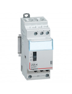 Contacteur domestique CX³ silencieux bobine 230V 3 Pôles 400V 25A contact 3F 2 modules LEGRAND 412502 2