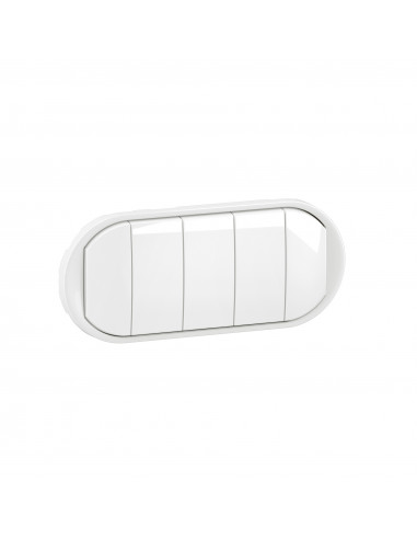 Enjoliveur 5 commandes compactes Céliane Blanc LEGRAND CB0029