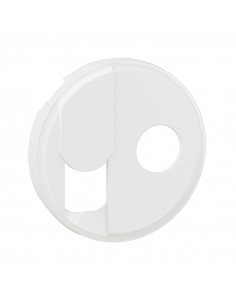 Enjoliveur prise TV + prise RJ45 Céliane Blanc LEGRAND CB0342