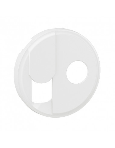 Enjoliveur prise TV + prise RJ45 Céliane Blanc LEGRAND CB0342