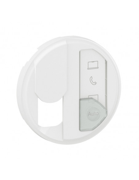 Enjoliveur prise simple RJ45 avec reprérage média Céliane Blanc LEGRAND CB0348