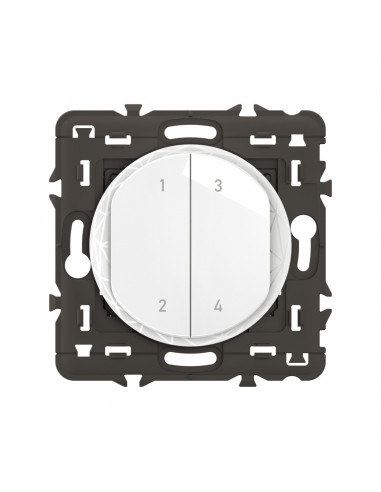 Commande 4 scénarios Self-e Céliane with Netatmo Blanc LEGRAND CB0424