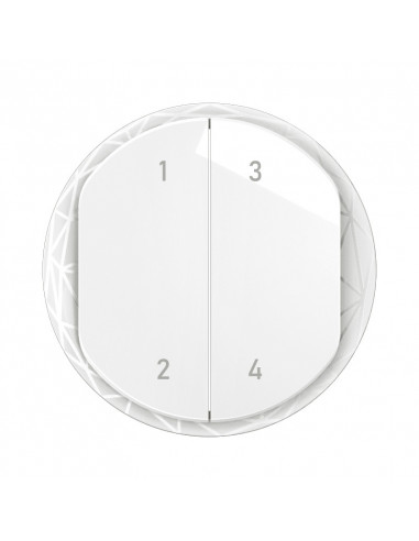 Enjoliveur commande 4 scénarios sans fils Céliane with Netatmo Blanc LEGRAND CB1424