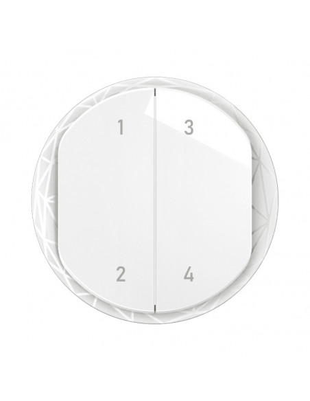 Enjoliveur commande 4 scénarios sans fils Céliane with Netatmo Blanc LEGRAND CB1424