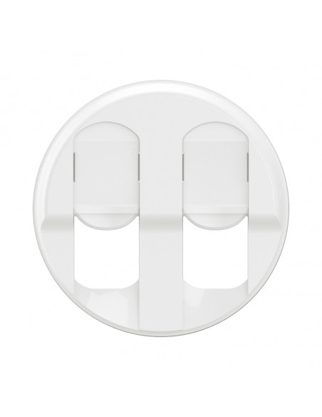 Enjoliveur prise double RJ45 Céliane Blanc LEGRAND CB2346