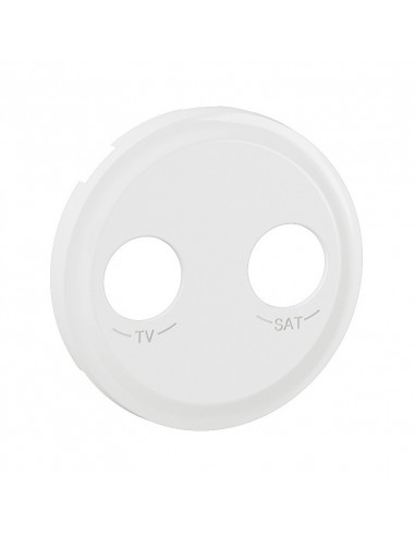 Enjoliveur prise TV-R-SAT DAB+ Céliane Blanc Antimicrobien LEGRAND CB7027