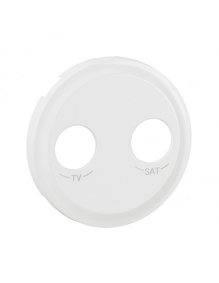 Enjoliveur prise TV-R-SAT DAB+ Céliane Blanc Antimicrobien LEGRAND CB7027