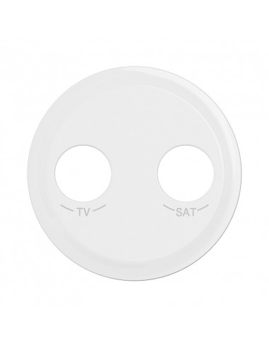 Enjoliveur prise TV-R-SAT DAB+ Céliane Blanc Antimicrobien LEGRAND CB7027