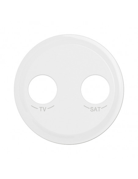 Enjoliveur prise TV-R-SAT DAB+ Céliane Blanc Antimicrobien LEGRAND CB7027