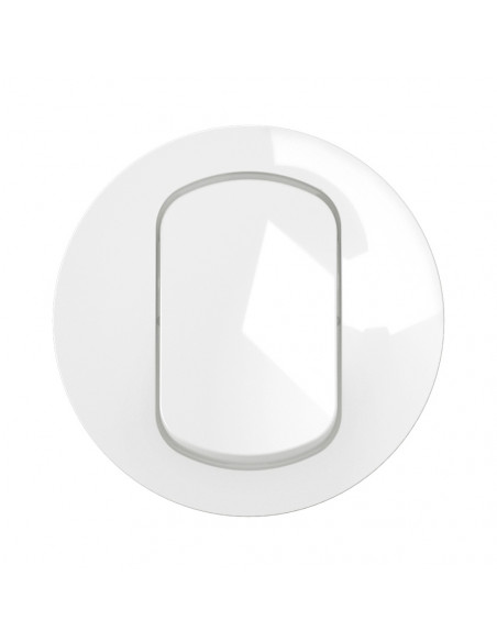 Enjoliveur interrupteur et ou va-et-vient Céliane Blanc IP44 LEGRAND CB8001