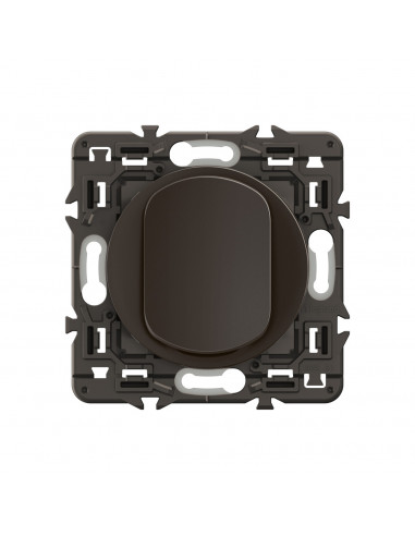 Poussoir inverseur Céliane contact NO+NF 6A prémonté Noir LEGRAND CE0031
