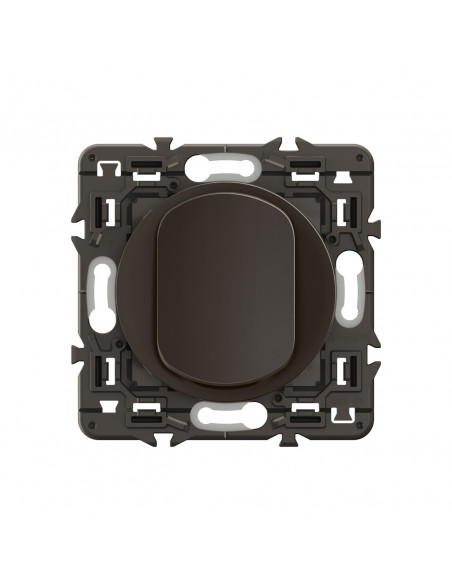 Poussoir inverseur Céliane contact NO+NF 6A prémonté Noir LEGRAND CE0031