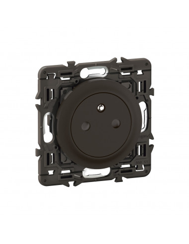 Prise 2P+T Céliane Surface Confort bornes automatiques prémontée Noir LEGRAND CE0111