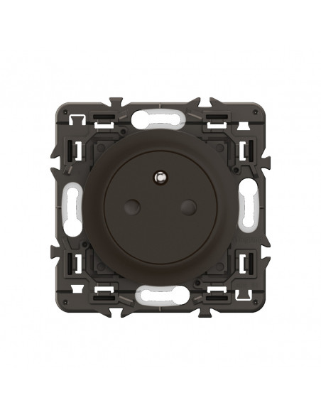 Prise 2P+T Céliane Surface Confort bornes automatiques prémontée Noir LEGRAND CE0111