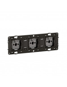 Prise 3x2P+T Céliane précâblée connexion à bornes automatiques  LEGRAND CM0113