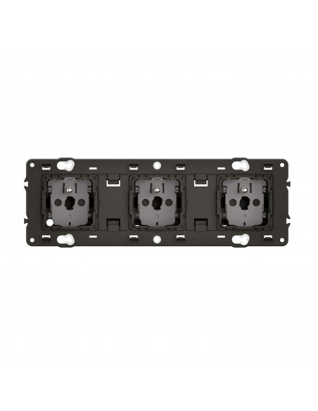 Prise 3x2P+T Céliane précâblée connexion à bornes automatiques  LEGRAND CM0113