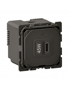 Prise USB Céliane Type-C 45W Power Delivery bornes automatiques LEGRAND CM0156