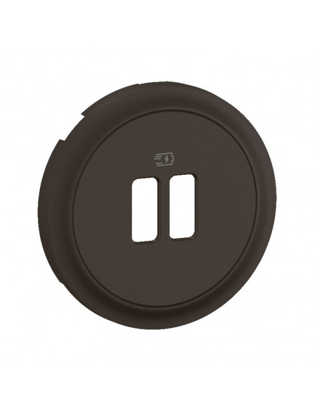 Enjoliveur prise USB simple ou double Céliane Noir LEGRAND CN0154