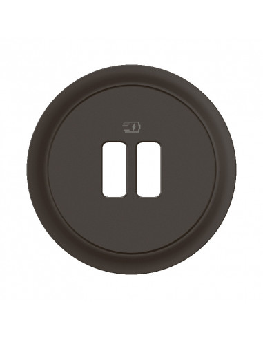 Enjoliveur prise USB simple ou double Céliane Noir LEGRAND CN0154