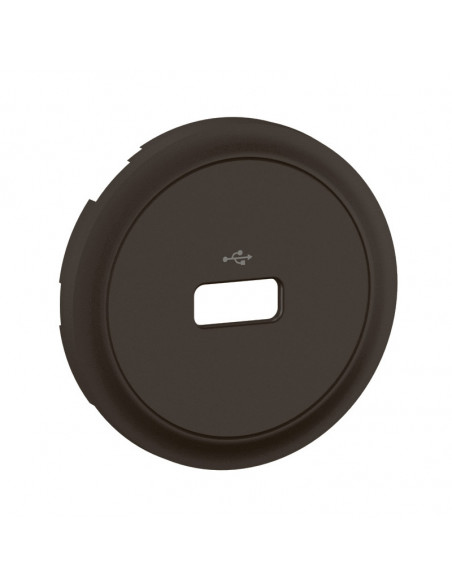Enjoliveur prise USB DATA simple Céliane Noir LEGRAND CN0325