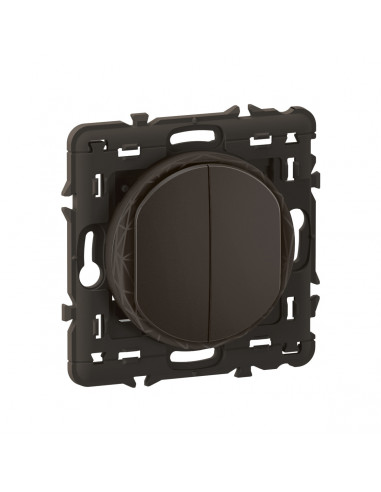 Commande double Self-e Céliane with Netatmo Noir LEGRAND CN0421