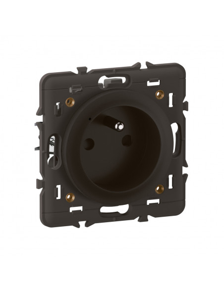 Prise 2P+T 16A Céliane with Netatmo connexion à bornes automatiques Noir LEGRAND CN0460