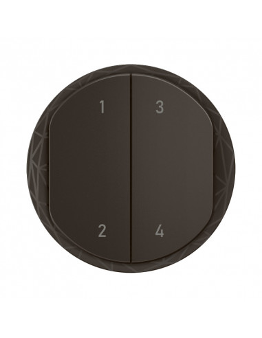 Enjoliveur commande 4 scénarios sans fils Céliane with Netatmo Noir LEGRAND CN1424