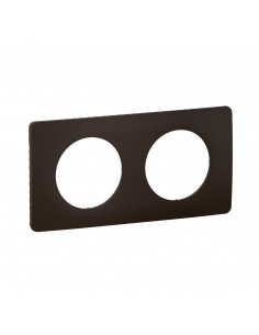 Plaque Céliane 2 postes Noir Mat emballage GD LEGRAND CP0122