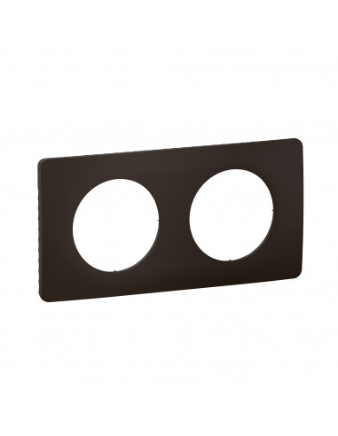 Plaque Céliane 2 postes Noir Mat emballage GD LEGRAND CP0122