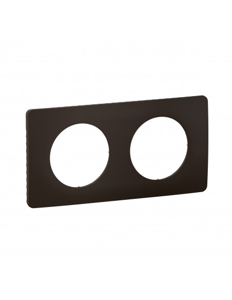 Plaque Céliane 2 postes Noir Mat emballage GD LEGRAND CP0122