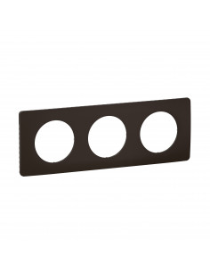 Plaque Céliane 3 postes Noir Mat emballage GD LEGRAND CP0123
