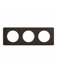 Plaque Céliane 3 postes Noir Mat emballage GD LEGRAND CP0123 2