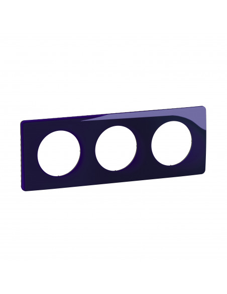 Plaque Céliane 3 postes Bleu de Four emballage GD LEGRAND CP0323