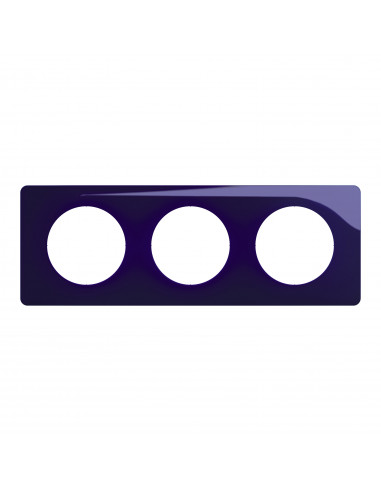 Plaque Céliane 3 postes Bleu de Four emballage GD LEGRAND CP0323