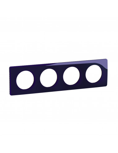 Plaque Céliane 4 postes Bleu de Four emballage GD LEGRAND CP0324