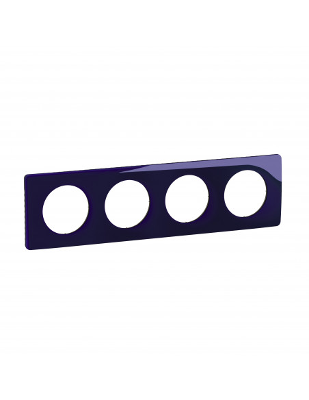 Plaque Céliane 4 postes Bleu de Four emballage GD LEGRAND CP0324