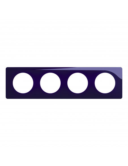 Plaque Céliane 4 postes Bleu de Four emballage GD LEGRAND CP0324