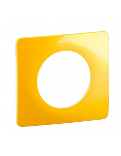 Plaque de finition Céliane 1 poste Jaune Safran LEGRAND CP0401