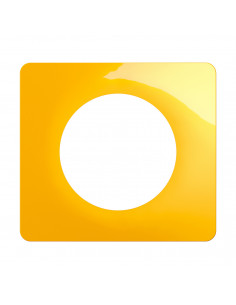 Plaque de finition Céliane 1 poste Jaune Safran LEGRAND CP0401 2