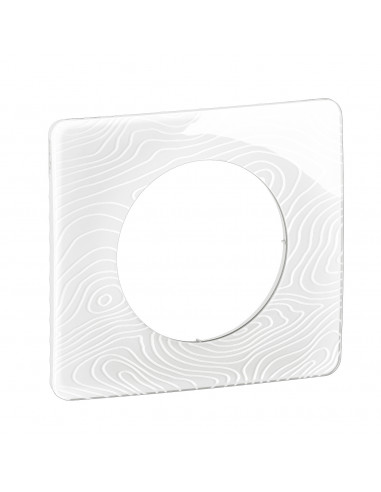 Plaque Céliane 1 poste Blanc Relief emballage GD LEGRAND CP0621