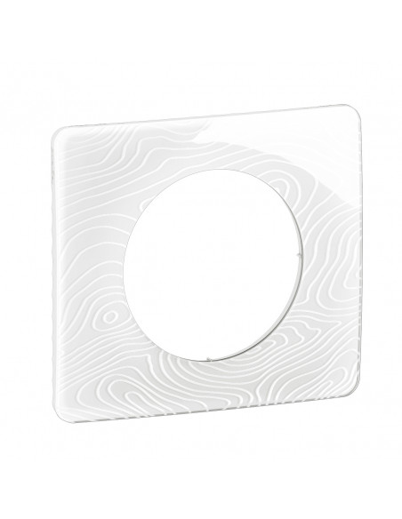 Plaque Céliane 1 poste Blanc Relief emballage GD LEGRAND CP0621