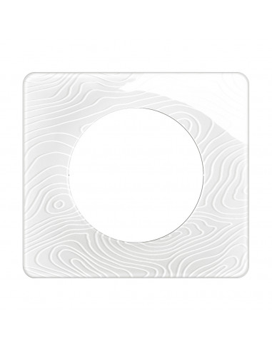 Plaque Céliane 1 poste Blanc Relief emballage GD LEGRAND CP0621
