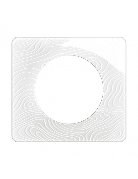 Plaque Céliane 1 poste Blanc Relief emballage GD LEGRAND CP0621